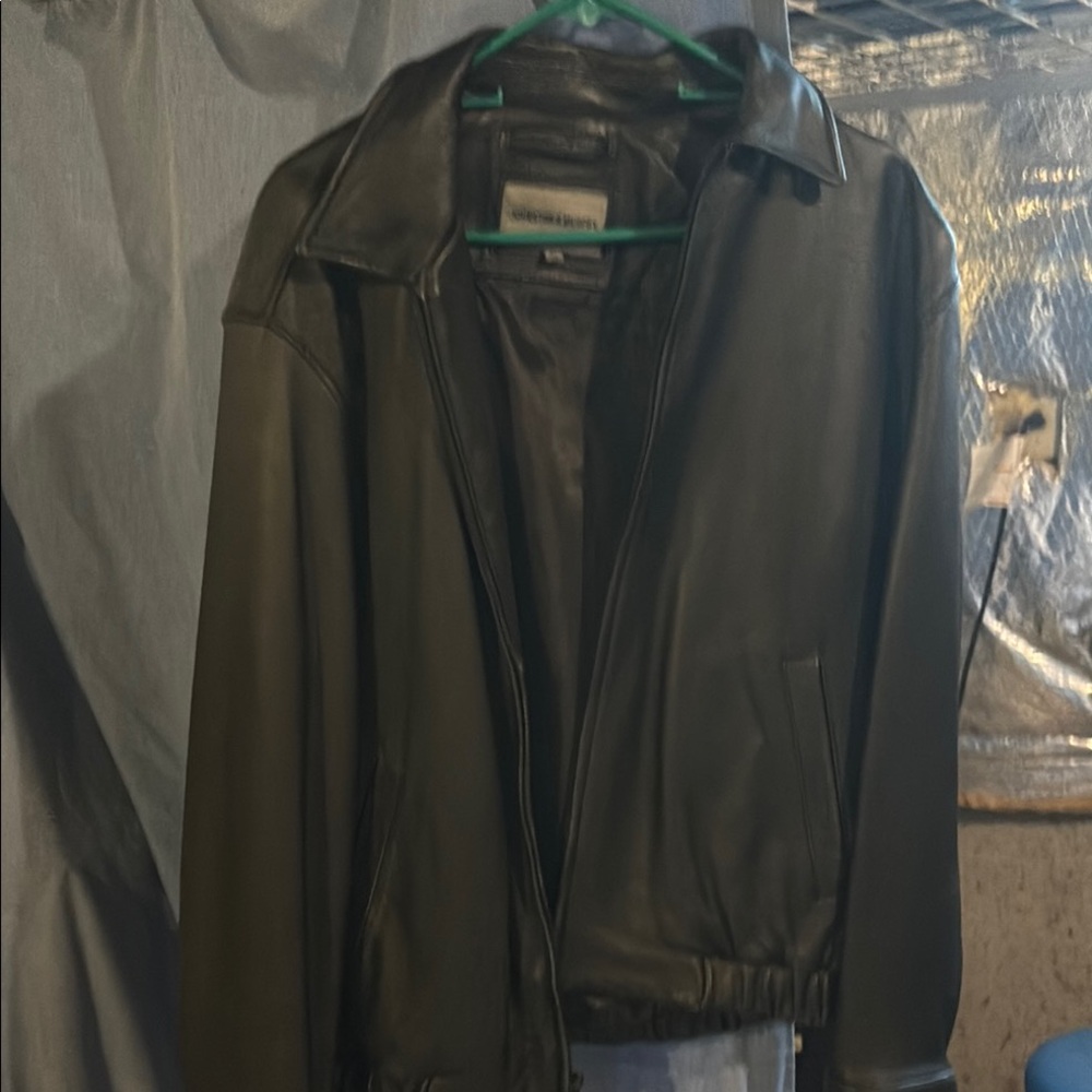 Vintage Leather Jacket - Black